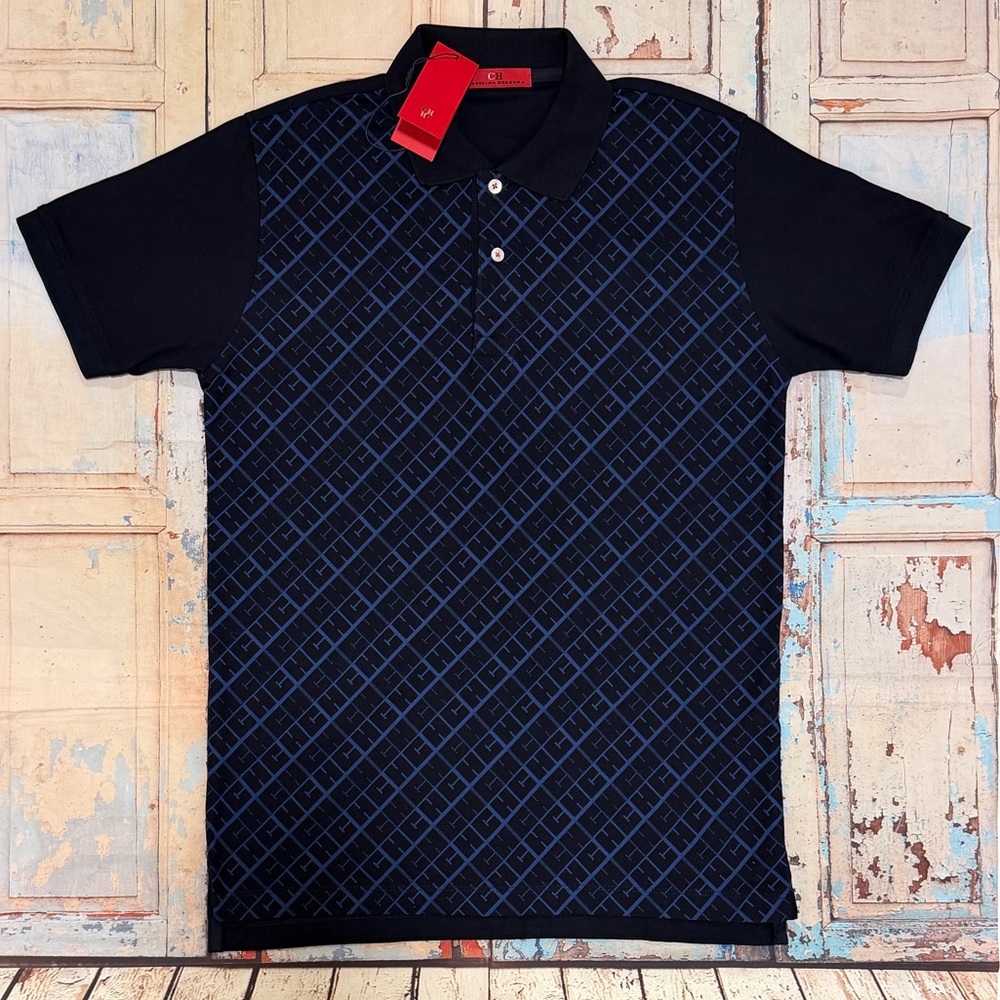 Carolina Herrera Dark Blue Polo Shirt XL